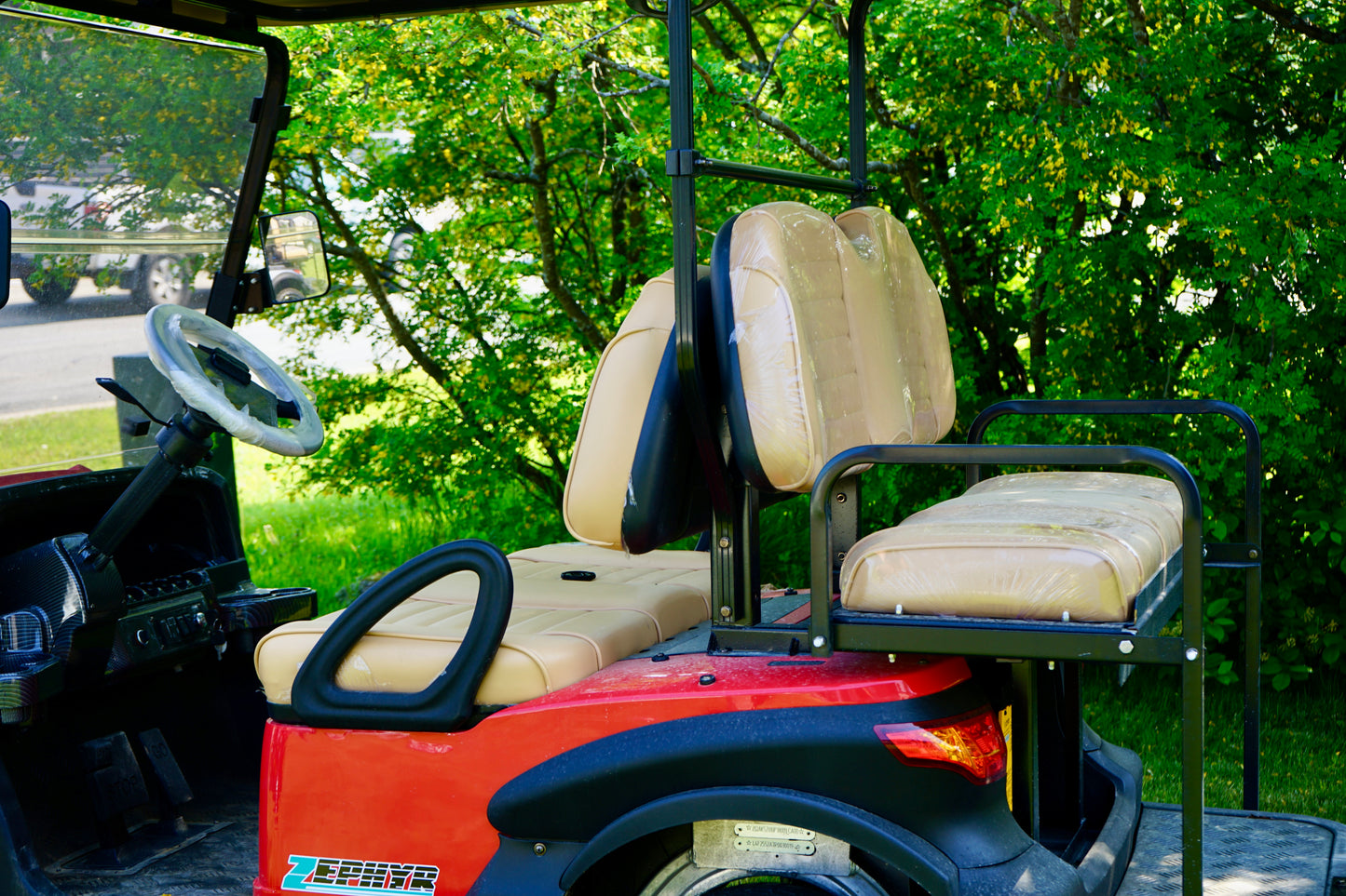 2023 AGT Zephyr 2+2 Coca-Cola red 48V Golf Cart