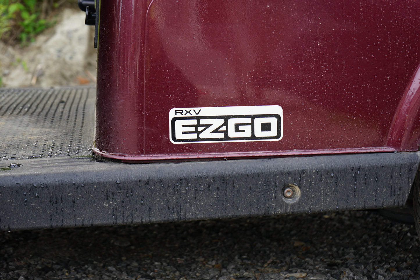 2017 EZGO RXV GAS Golf Cart - Burgundy