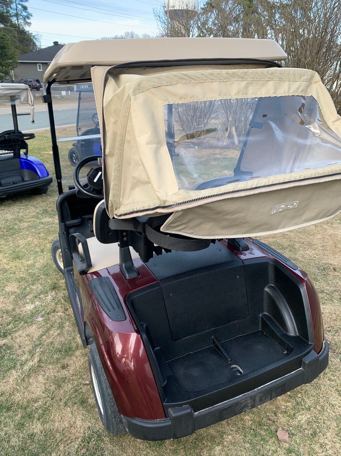 2017 EZGO RXV GAS Golf Cart - Burgundy