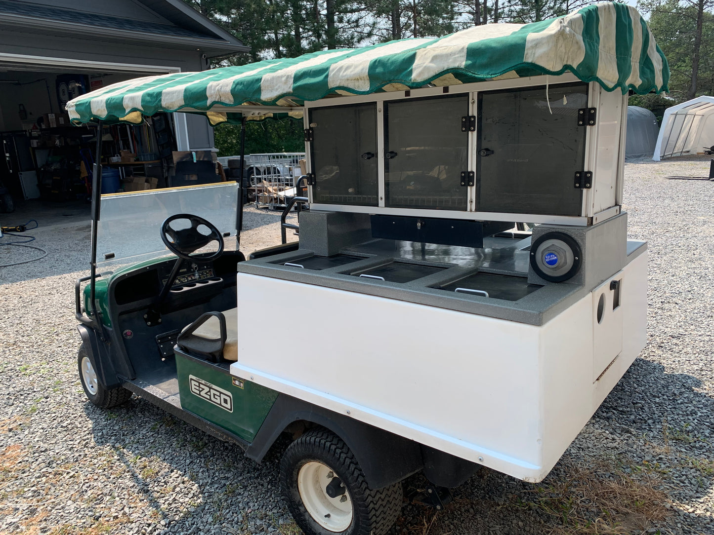 2012 EZGO PMT Beverage Golf Cart Gas