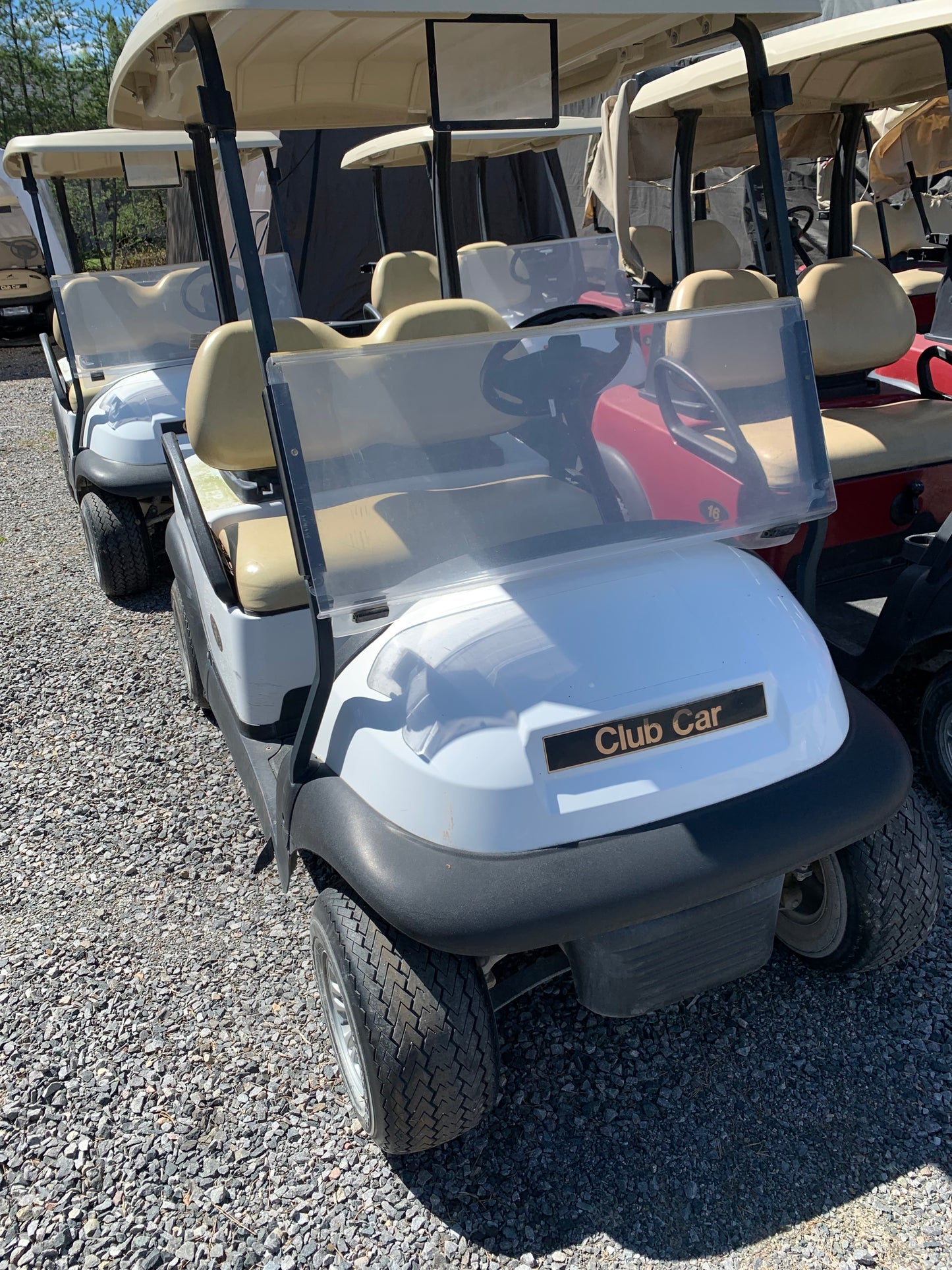 2017 Club Car GAS Golf Cart, white