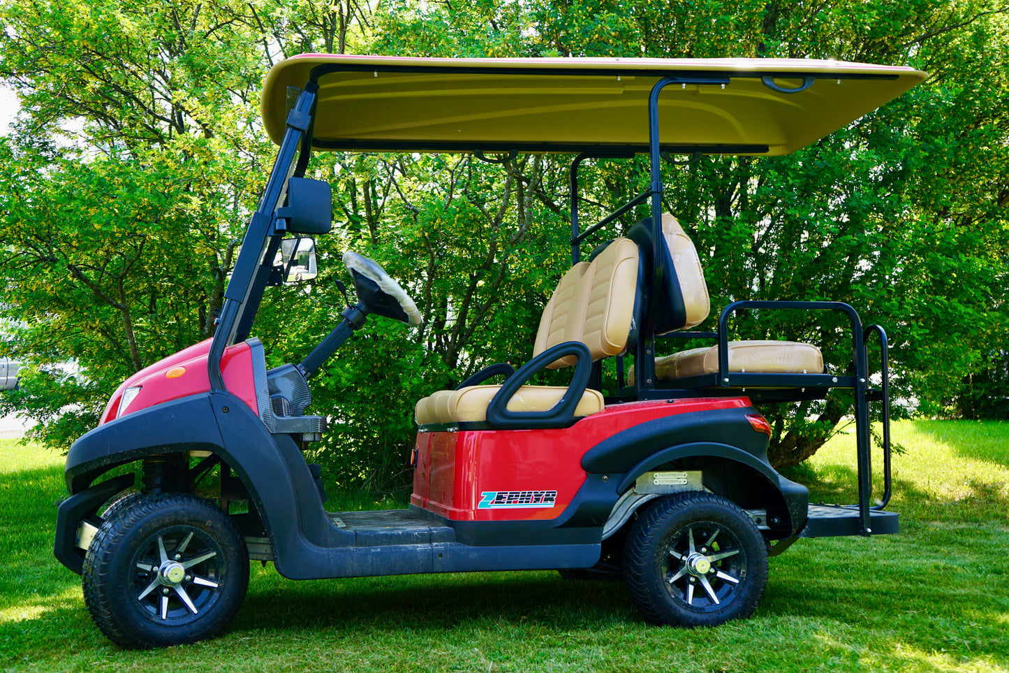 2023 AGT Zephyr 2+2 Coca-Cola red 48V Golf Cart