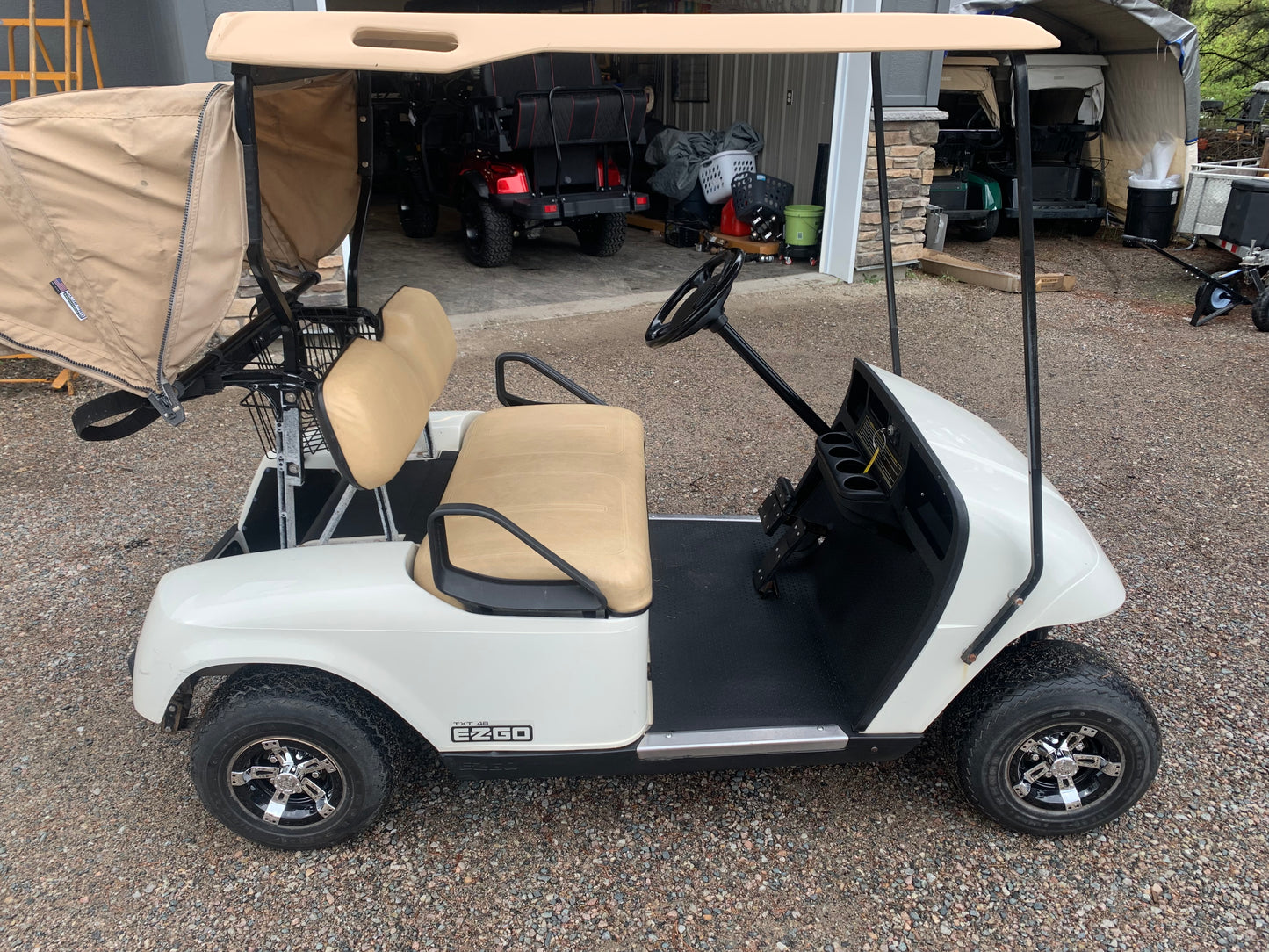 2011 Golf Cart EZGO TXT White, 48V