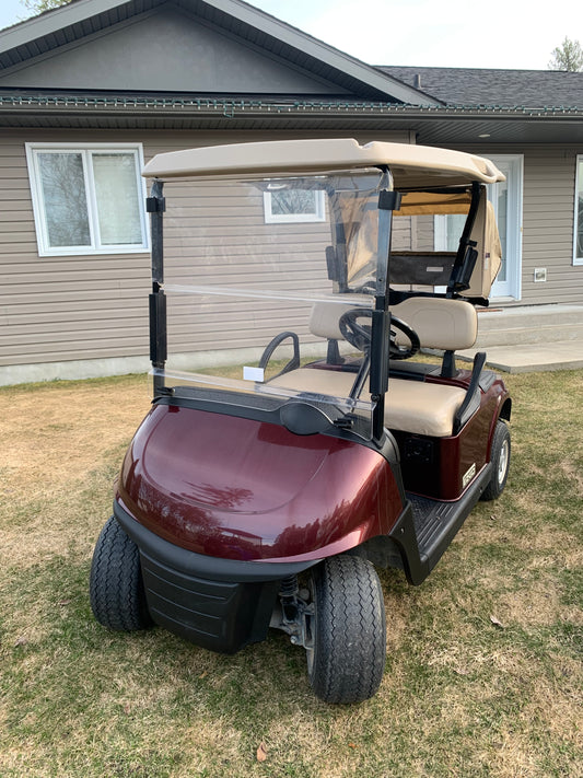 2017 EZGO RXV GAS Golf Cart - Burgundy