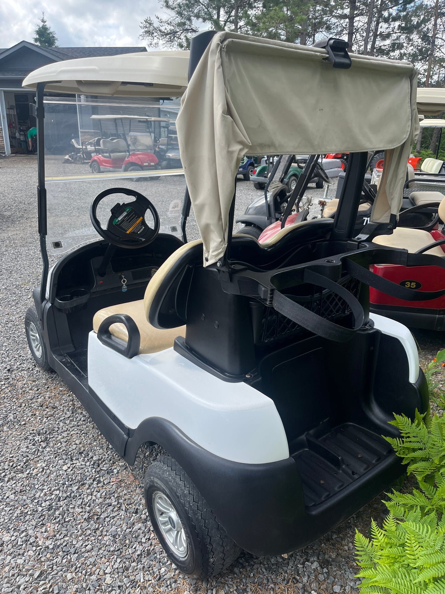 2017 Club Car GAS Golf Cart, white