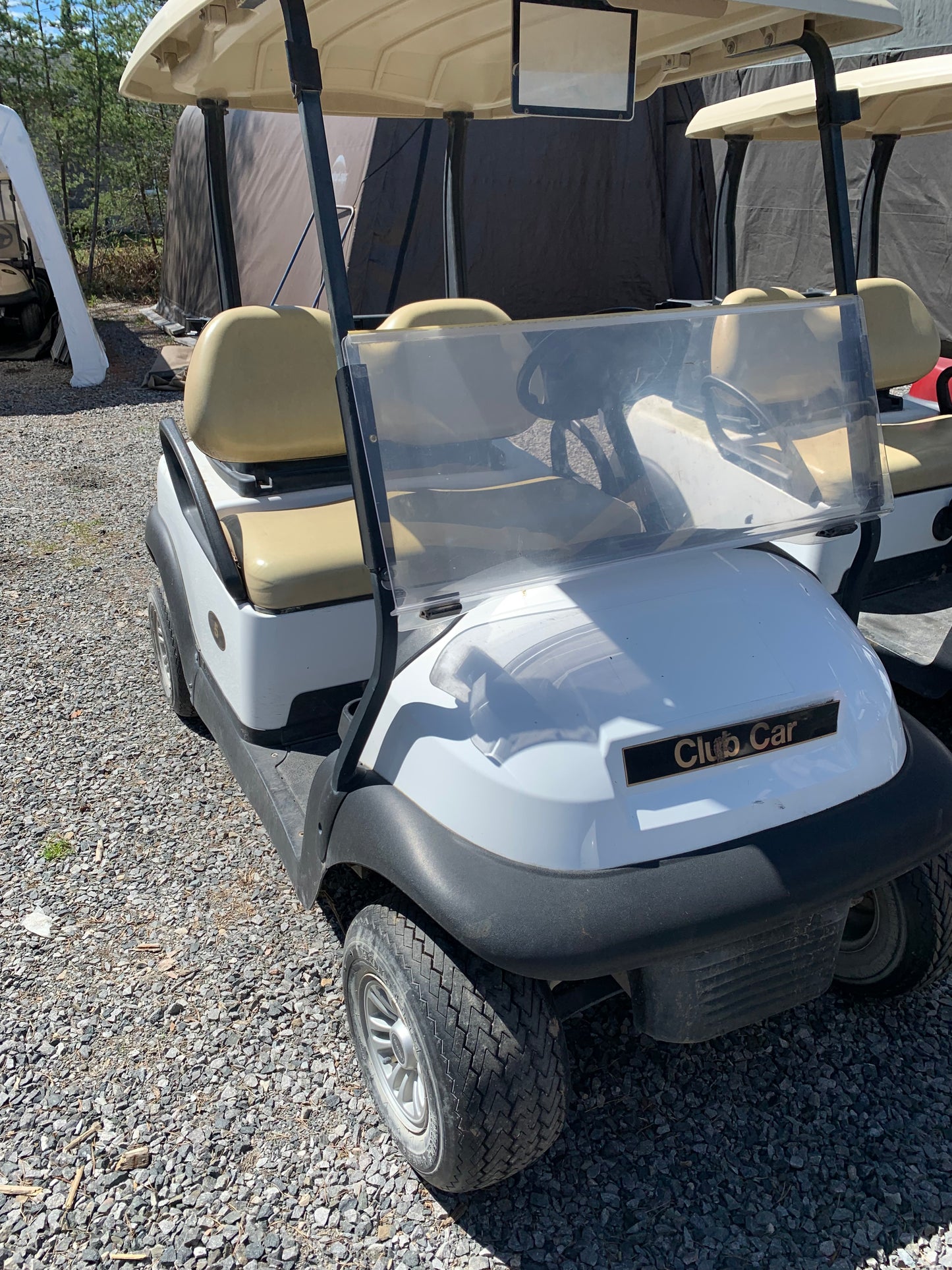 2017 Club Car GAS Golf Cart, white