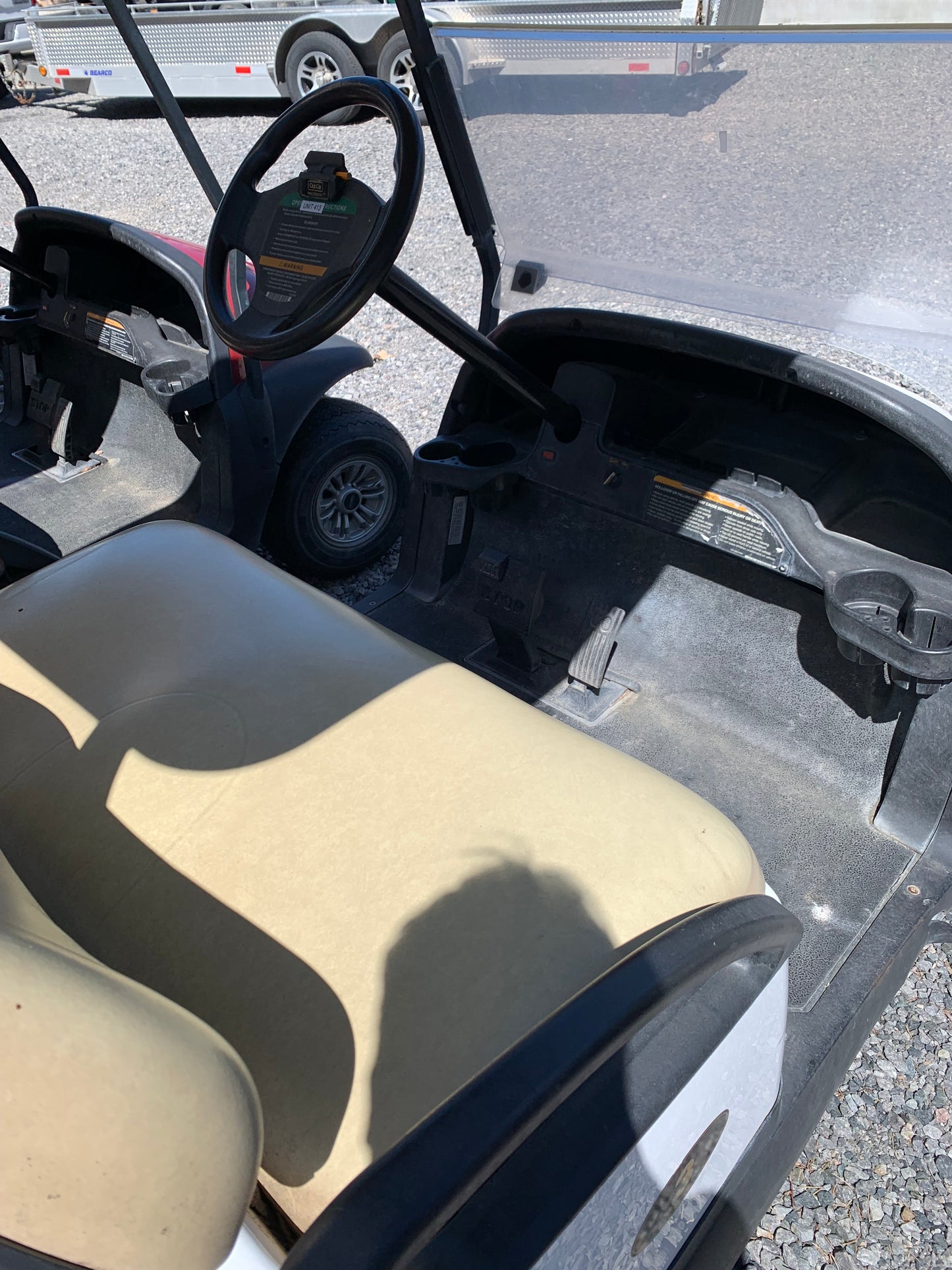 2017 Club Car GAS Golf Cart, white