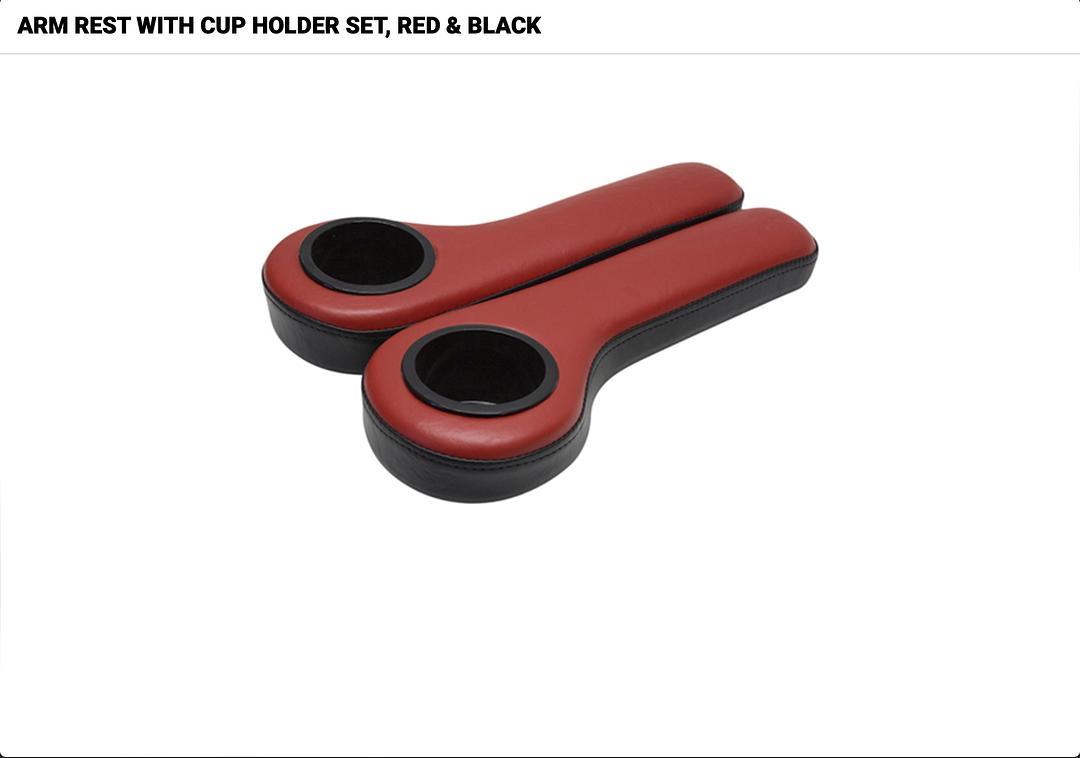 Arm rest with cup holder